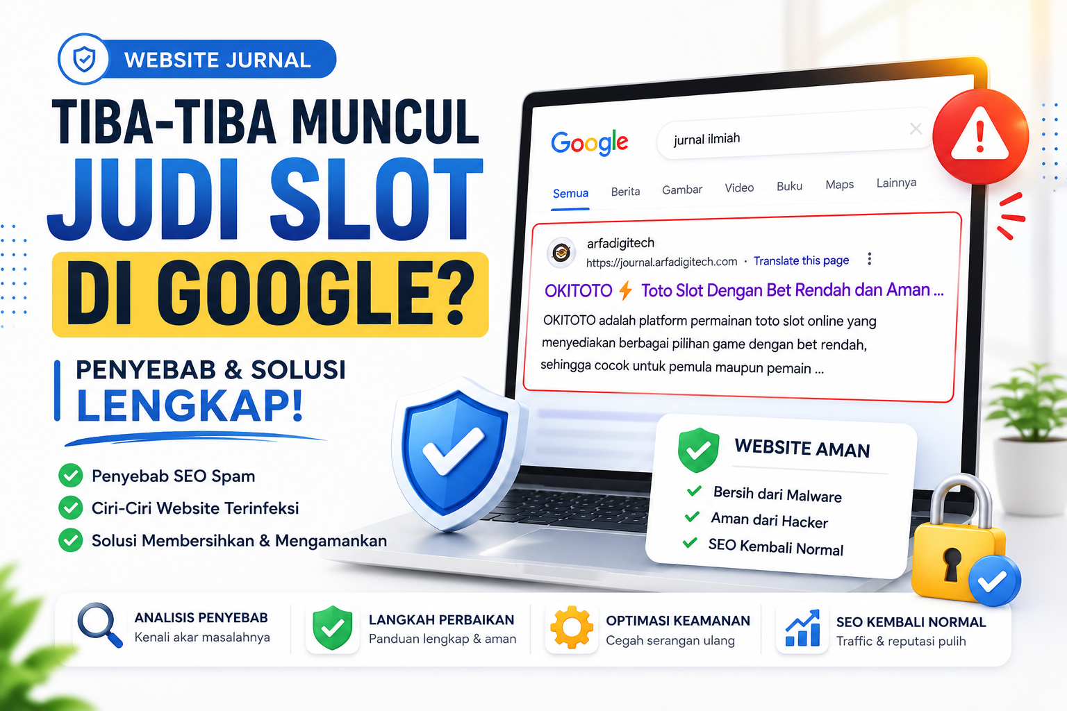 Website Jurnal Tiba-Tiba Muncul Judi Slot di Google? Ini Penyebab dan Solusi Lengkapnya